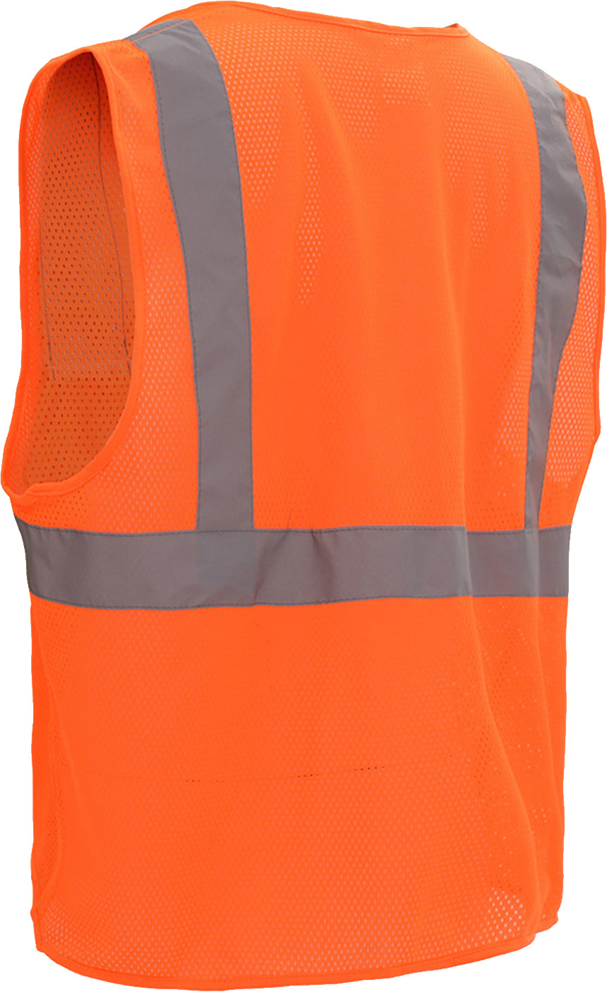 Standard Class 2 Mesh Zipper Safety Vest