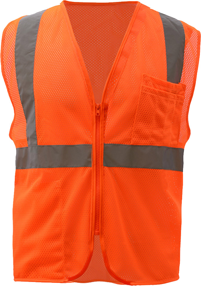 Standard Class 2 Mesh Zipper Safety Vest