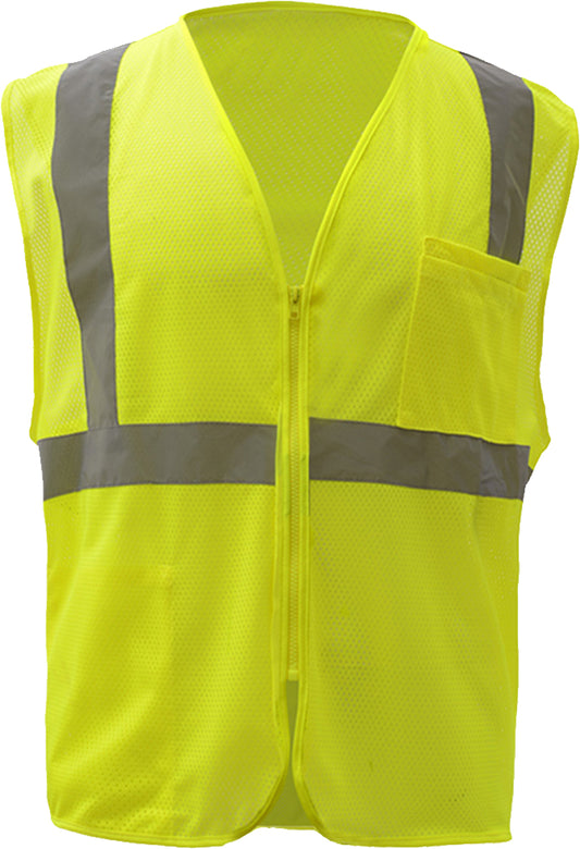 Standard Class 2 Mesh Zipper Safety Vest
