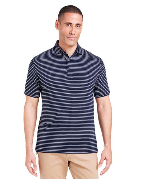 TASC Men's Cloud Lightweight Polo Brookline Stripe