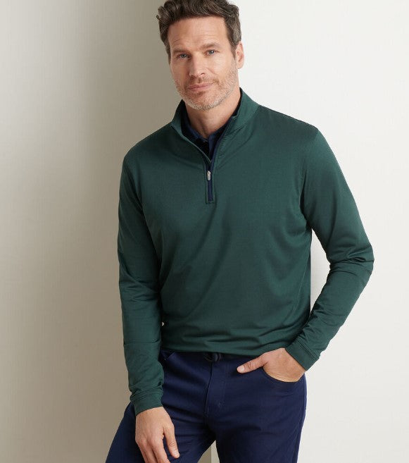 Peter Millar Men's Perth Performance Melange Quarter-Zip
