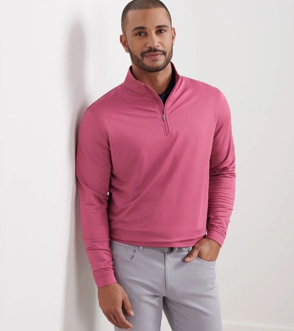 Peter Millar Men's Perth Performance Melange Quarter-Zip